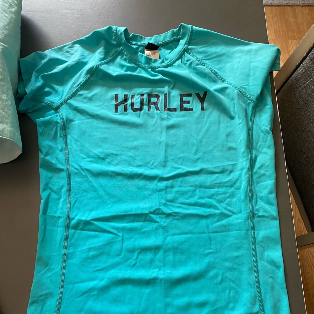Hurley Aqua swim shirt/Rash Guard